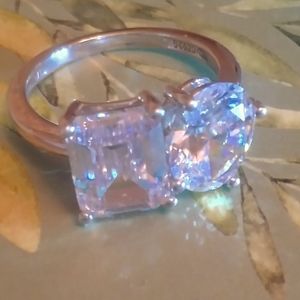 Diamonique x Amy Stran Double Cut Ring